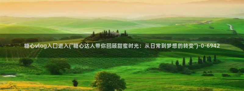 糖心vlog极品